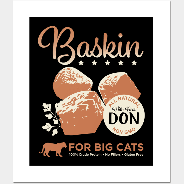 BASKIN CAT FOOD Wall Art by DesignCat